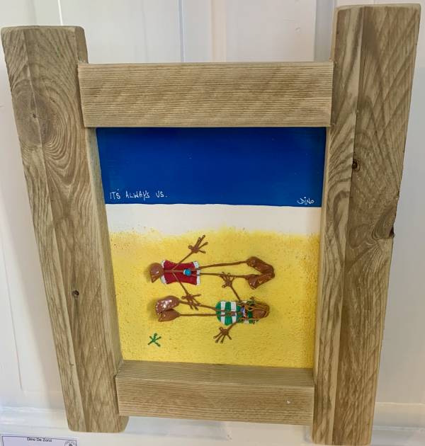 - on Acrylic, Painting by Dino De Zorzi, measuring 40 x 32 cm (H x W) £180